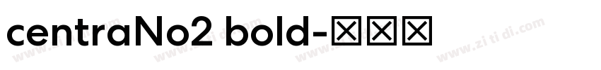 centraNo2 bold字体转换